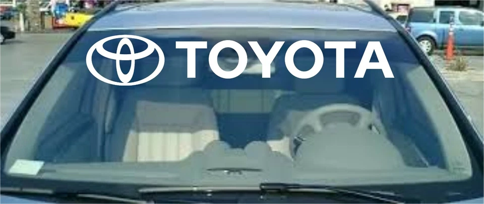 Toyota Logo Windshield Decal White 6.5" x 40" - Image 1 of 1