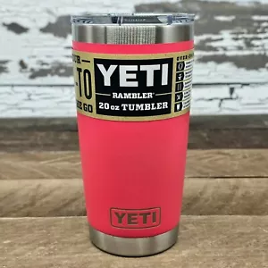 Bimini Pink YETI® 20 Ounce RAMBLER® - Authentic - Mag Lid - Picture 1 of 1