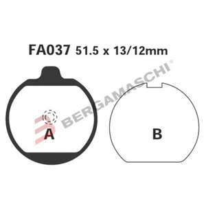 PASTIGLIE FRENI PER KAWASAKI Z650/750 76>78 EBC FA037 ORGANICA MOTO - Foto 1 di 5