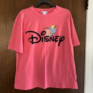 zara disney dumbo fuchsia t-shirt size large  - Picture 1 of 8