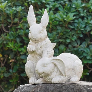 Garden-Statues - Easter Bunny Decor - Rabbit Figurine - Collectible Figurine - S - Picture 1 of 12