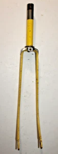 Schwinn Touring Road Bike Fork 27" 1" Threaded 170mm Yellow Steel Fast Shipping! - Picture 1 of 22