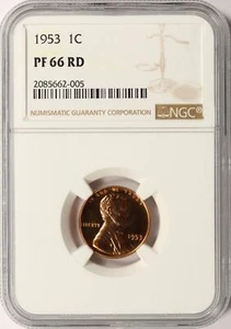 1953 Proof Lincoln Wheat Cent 1c PF66 RD - Picture 1 of 4