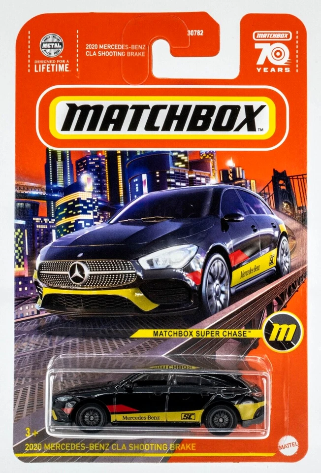 Mercedes-Benz CLA 2023 Matchbox 2020 freno de tiro negro | Super Chase | FSC Foto 1 de 1