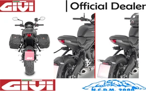 TELAIETTI LATERALI GIVI PER BORSE SOFFICI TRIUMPH Trident 660 2021 2022 2023 - Imagen 1 de 9