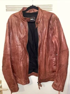 TIGHA Lederjacke Größe L Rot Top Zustand - Bild 1 von 3