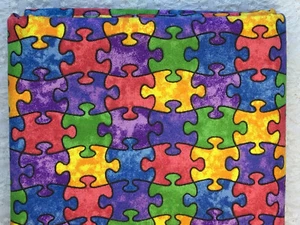 PIEZAS ROMPECABEZAS ARCO IRIS TRADICIONES TELA RARAS Y FUERA DE STOCK *100% algodón cuarto de grasa* - Imagen 1 de 2