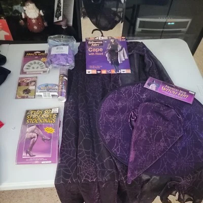 De colección NUEVO Disfraz y Accesorios Bruja/Tela de Araña Halloween/VER DETALLES  Foto 1 de 4