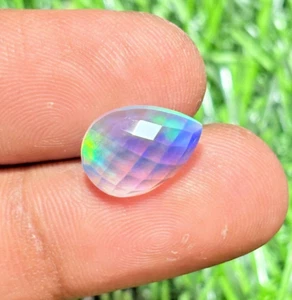 Beutiful !!! Multi Color Doublet Opal Pear Shape Cut Loose Gemstone A07 - Picture 1 of 9