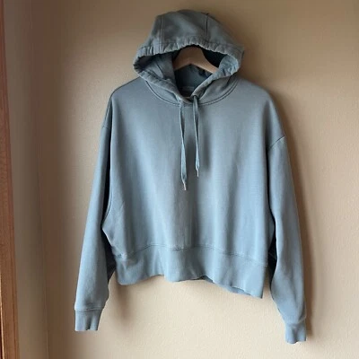 Moletom CALIA por Carrie Underwood azul cropped com capuz feminino tamanho S atlético - Imagem 1 de 4