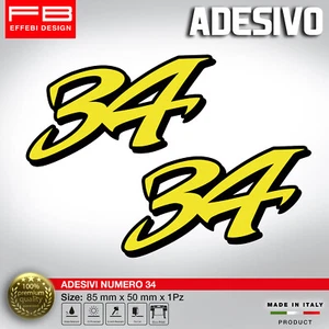 Adhesivos Stickers Número Carrera 34 Kewin Schwantz Tribute Suzuki 500 Pepsi USA - Imagen 1 de 1