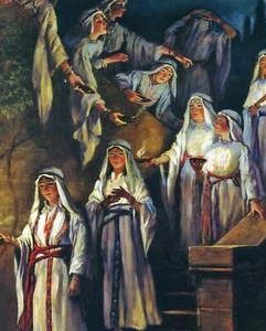 Matthew 25 - Parable of the Ten Virgins 8" x 10" ready to be framed - Picture 1 of 1