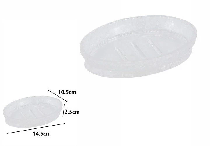 Porta Jabón Saponetta Ovalada En Vidrio DFH - Imagen 1 de 1