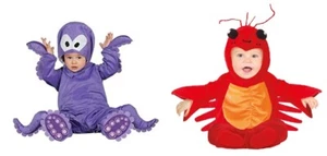 CARNEVALE HALLOWEEN VESTITO POLIPO OCTOPUS O ARAGOSTA PRIMA INFANZIA NEONATO - Picture 1 of 5