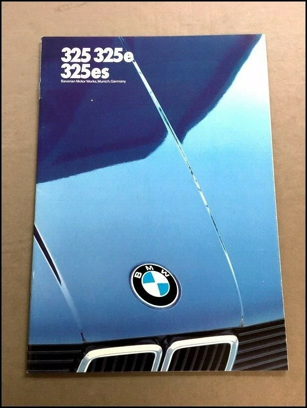 1987 BMW 325 325e 325es 30-page Original Car Sales Brochure Catalog - Image 1 of 4