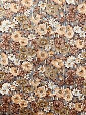A Lovely Vintage Brown Liberty Tana Lawn ‘unknown’ Cut To A 13”x 9” Size #Adele