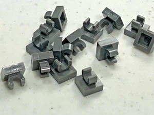 New LEGO Tile Modified 1x1 with Clip Rounded Edges 15712 Dark Bluish Gray (x20) - Picture 1 of 10