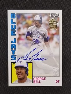 2017 ARCHIVES GEORGE BELL FAN FAVORITE AUTO FFA-GB BLUE JAYS