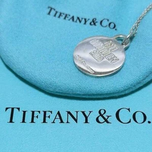 Tiffany & Co. Necklace Pendant Sterling Silver 925 GO WOMEN 2018 - Picture 1 of 10