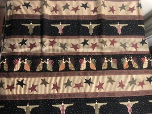 2-YARDS Brown Tones ANGEL Stripe Cotton Print 45" Moda by Barmmock & Patak - Picture 1 of 6