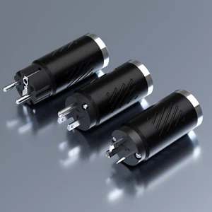 NA Series Hi-Fi Rhodium Plated Noise Removal Outlet Plug AC Optimizer Clear Line - Picture 1 of 11
