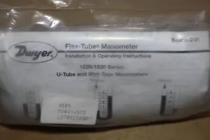 DWYER 1223-20-W/M FLEX-TUBE U-Tube Manometer - Picture 1 of 11