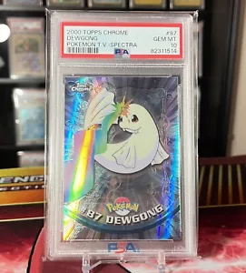 PSA 10 GEM MINT Dewgong Spectra #87 Pokemon TV Topps Chrome Series 2 Low Pop - Picture 1 of 3