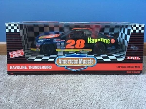 Ertl American Muscle 1:18 DAVEY ALLISON #28 Havoline Black and Orange - Picture 1 of 6