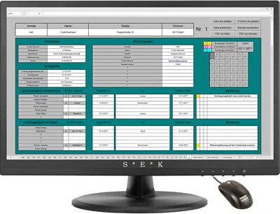 Hausmeister Facility Software Terminplaner Hausmeisterservice Handwerker Excel - Bild 1 von 4