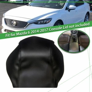 Center Console Black Armrest Microfiber Leather Cover For Mazda 6 2014-2017 - Bild 1 von 1