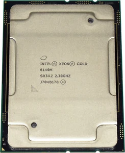 Intel Xeon Gold Processor 6140M 18-Core 2.30 GHz 24,75 MB Cache SR3AZ FCLGA3647 - Afbeelding 1 van 6