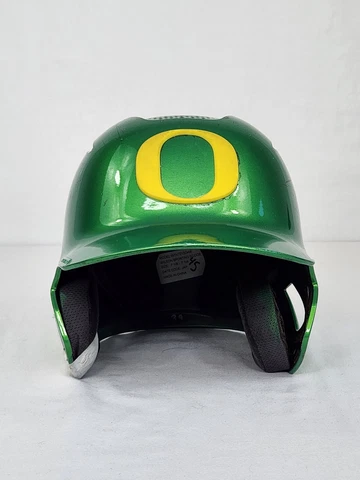Oregon DUCKS Softball TEAM ISSUED Rawlings GAME USED BATTING HELMET 7 1/8-7  1/4 Cover