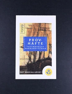 1999 Sweden Test Booklet VF OG NH Stamps Sail Ships - Picture 1 of 3