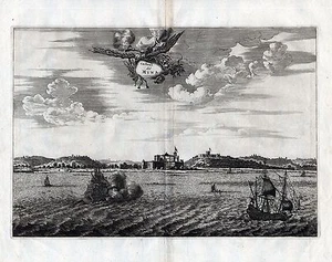 MINA ELMINA - Ghana Kastell Kupferstich um 1730 - Original! - Picture 1 of 1