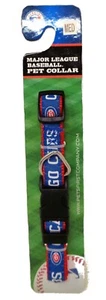 MLB Chicago Cubs 1" Adjustable Dog Collar (M) (NEW) - Picture 1 of 5