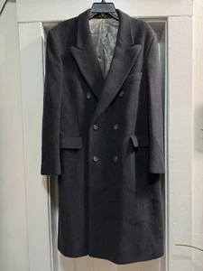 Men’s J. G. Hook Gray 100% Wool Pea Coat - Picture 1 of 9