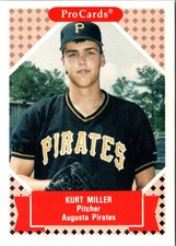 1991 ProCards Kurt Miller #309 Augusta Pirates Baseball Card