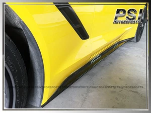 ST Stingray Bottom Line Side Skirts Carbon Fiber Rocker Panel 2014+ Corvette CF - Picture 1 of 5