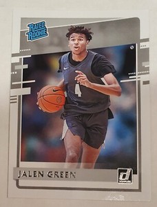 2021 NBA Trading Card Chronicles Donruss Draft Picks #29 Rookie Jalen Green...