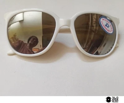 Vuarnet 4002 Pouilloux bianchi occhiali da sole Skilynx Acier 1980s (medium) NOS - Imagen 1 de 4