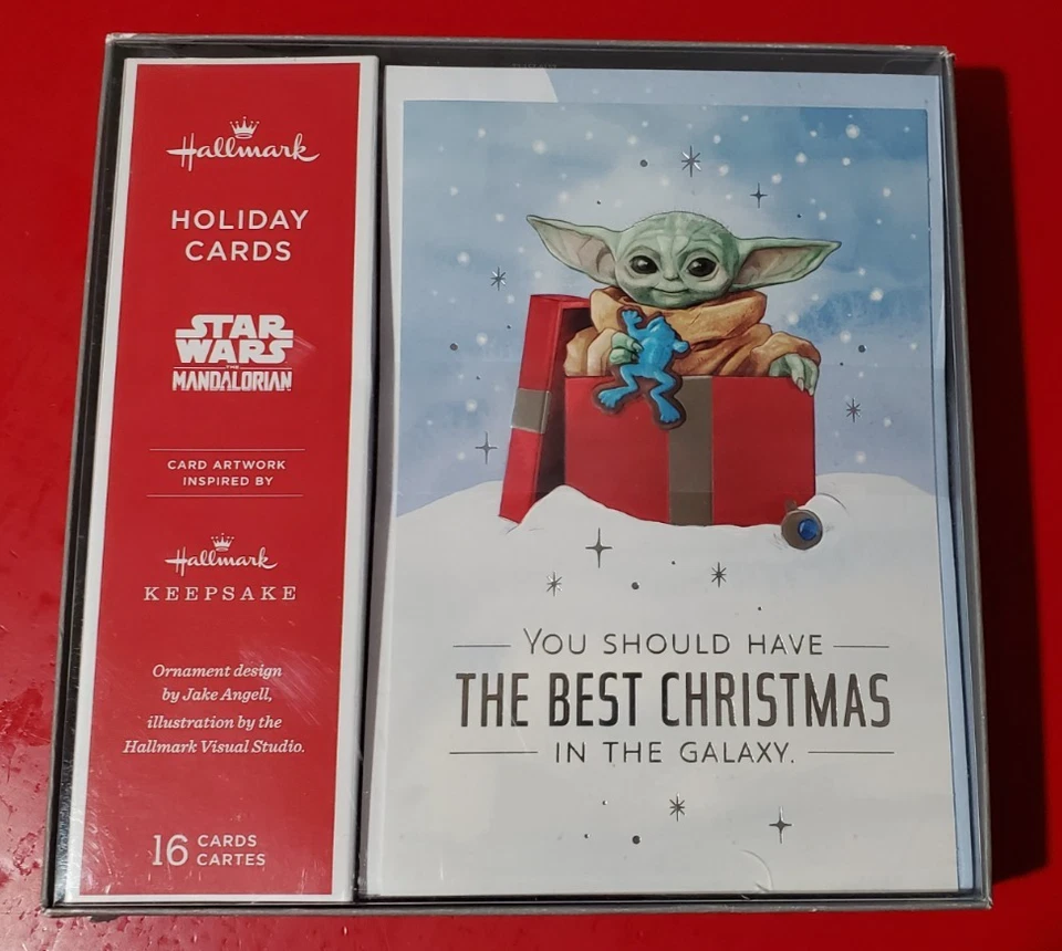 Hallmark Star Wars Mandalorian Christmas Holiday Cards 16 Count with Envelopes - Image 1 of 1