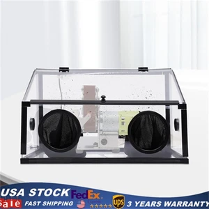 LED Grinding Box for Dust Collector Jewelry Engraving Table Polisher Dust Proof - Picture 1 of 13