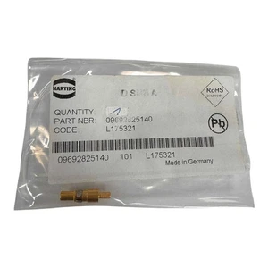 09692825140 Connettore Sub Harting D Pin Contatto Oro - Foto 1 di 2