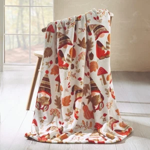 Catherine Lansfield Woodland Gonks lancio naturale 130 x 170 cm - Foto 1 di 10