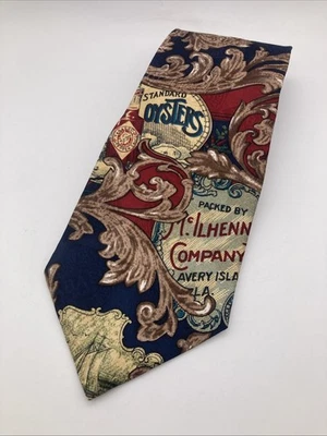 Corbata de cuello Tabasco para hombre granate cachemir 100 % seda hecha en EE. UU. Foto 1 de 4