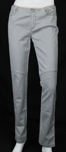 LOUIS VUITTON Dove Gray Denim Monogram Quilted Low-Rise Slim Cut Jeans 40 - Bild 1 von 9