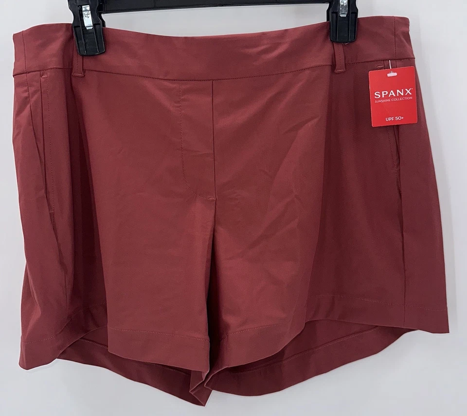 Spanx Large Sunshine Short 4" Sun Washed Red 50473R