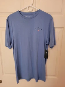 Travis Mathew “Unofficial Sponsor Of 4th Of July ” Mens Blue T-Shirt Large - Picture 1 of 7