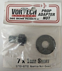 Dave Brown Products RC Vortech Spinners S710-8710 7X1mm Short Prop Adapter Nut - Picture 1 of 2