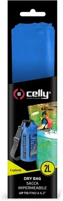 Celly Explorer Dry Bag 2L | Wasserdichte Tasche mit Handyfach | Outdoor | NEU - Bild 1 von 4